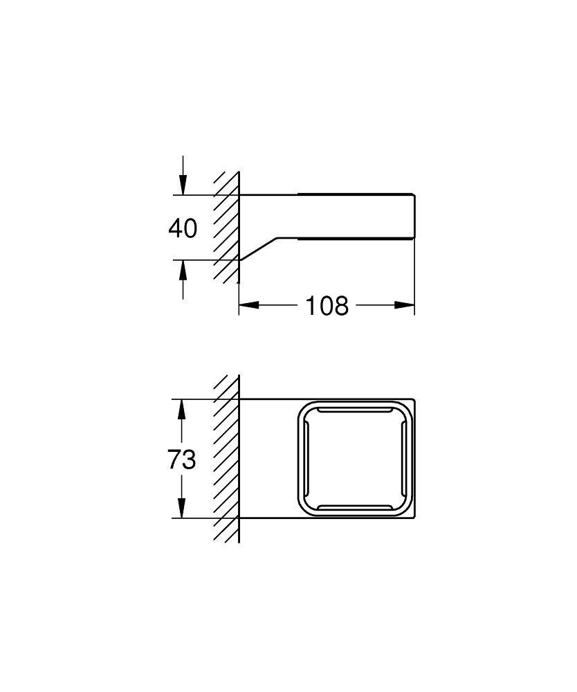 Полка grohe selection cube 40809000