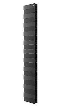 Радиатор биметаллический ROYAL THERMO PianoForte Tower 22 секции, бок. подк. 280/1760 Noir Sable