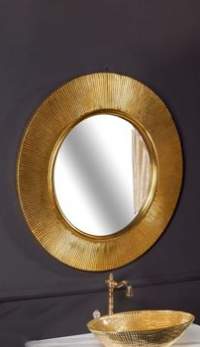 Зеркало ARMADI ART Shine с подсветкой 82 золото