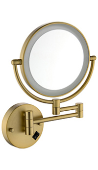 Зеркало косметическое TIMO Saona 13376/17 Gold matte с подсветкой